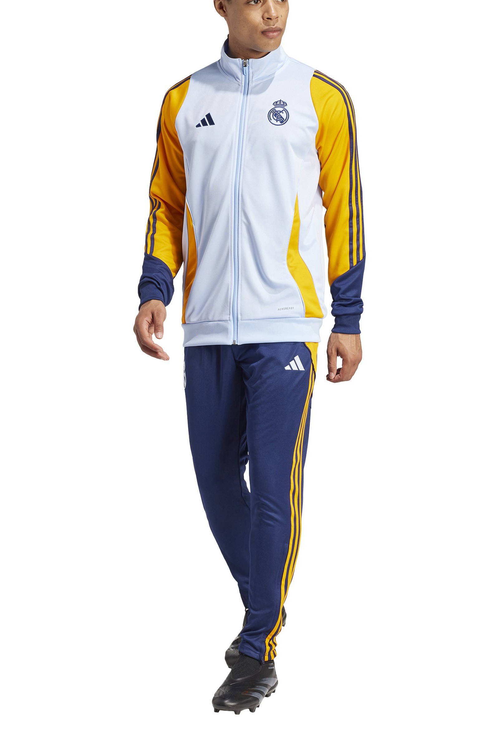 adidas Performance Senior Real Madrid trainingspak wit blauw oranje Union River