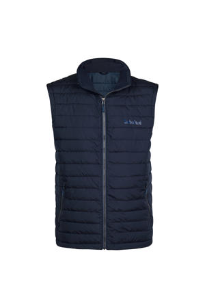bodywarmer met logo donkerblauw