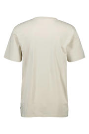 thumbnail: Beige heren America Today T-shirt Erik van katoen met effen, korte mouwen en ronde hals