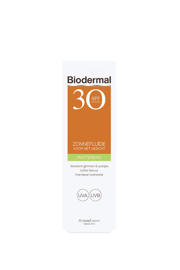 thumbnail: Biodermal Matterende zonnefluïde gezicht - SPF30 - 40 ml