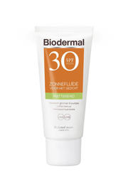 thumbnail: Biodermal Matterende zonnefluïde gezicht - SPF30 - 40 ml