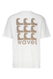 thumbnail: America Today regular fit T-shirt Esper met backprint ecru