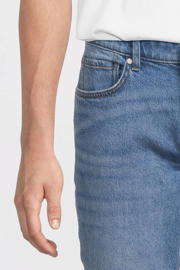 thumbnail: anytime slim fit jeans gewassen blauw