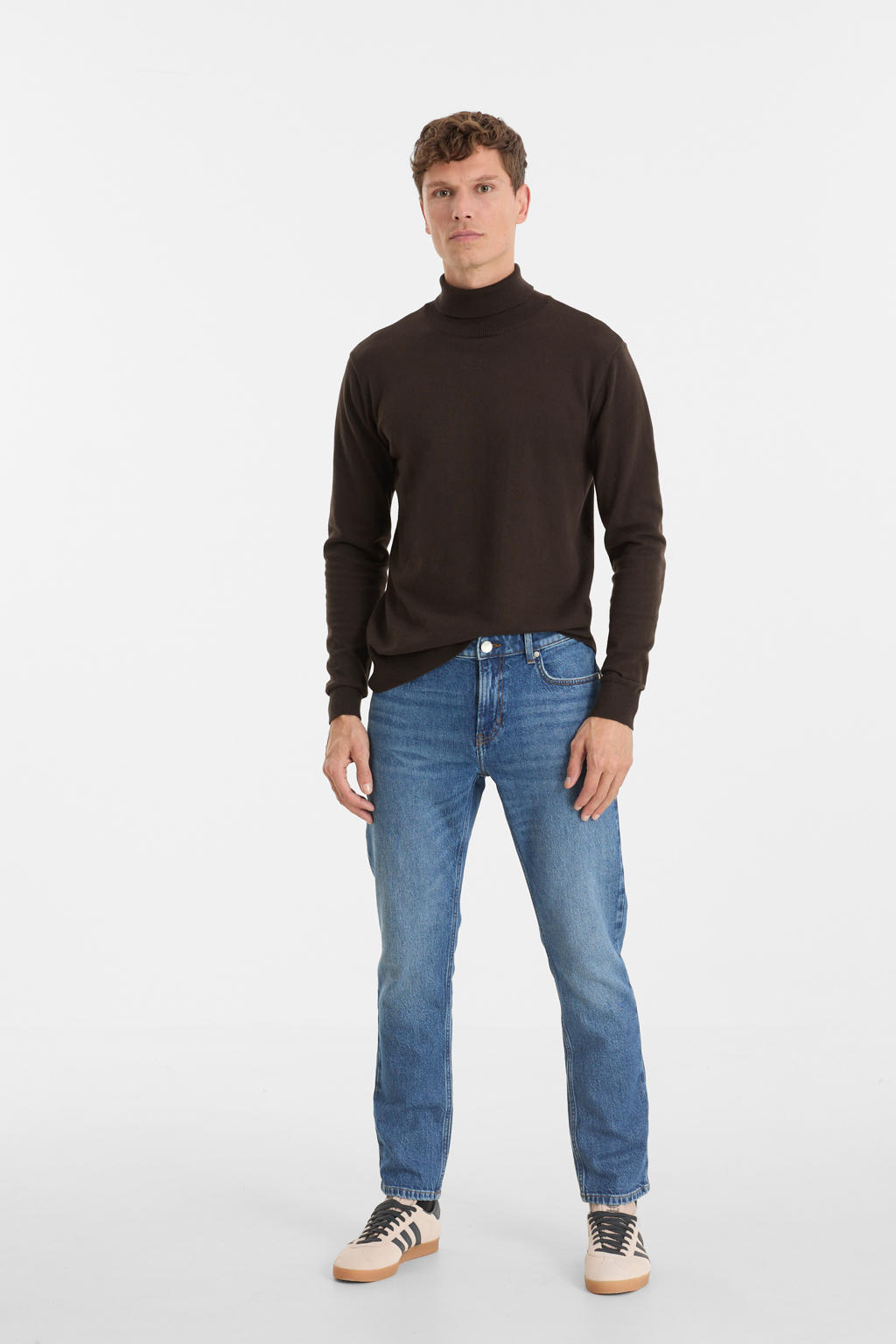 anytime slim fit jeans blauw