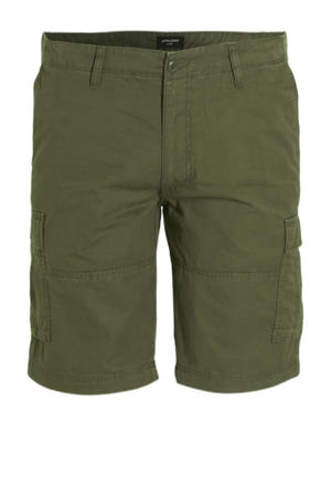 regular fit cargo short Plus Size olijfgroen