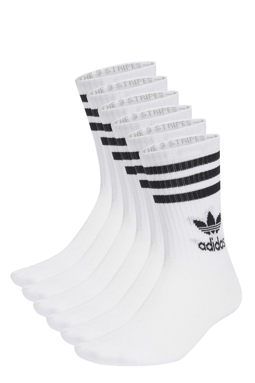 adidas Originals   sportsokken - set van 6 wit/zwart