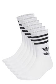 thumbnail: adidas Originals   sportsokken - set van 6 wit/zwart
