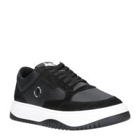 thumbnail: Zwarte heren Antony Morato Ehran leren sneakers van 70% leer/30% polyurethaan met veters en effen