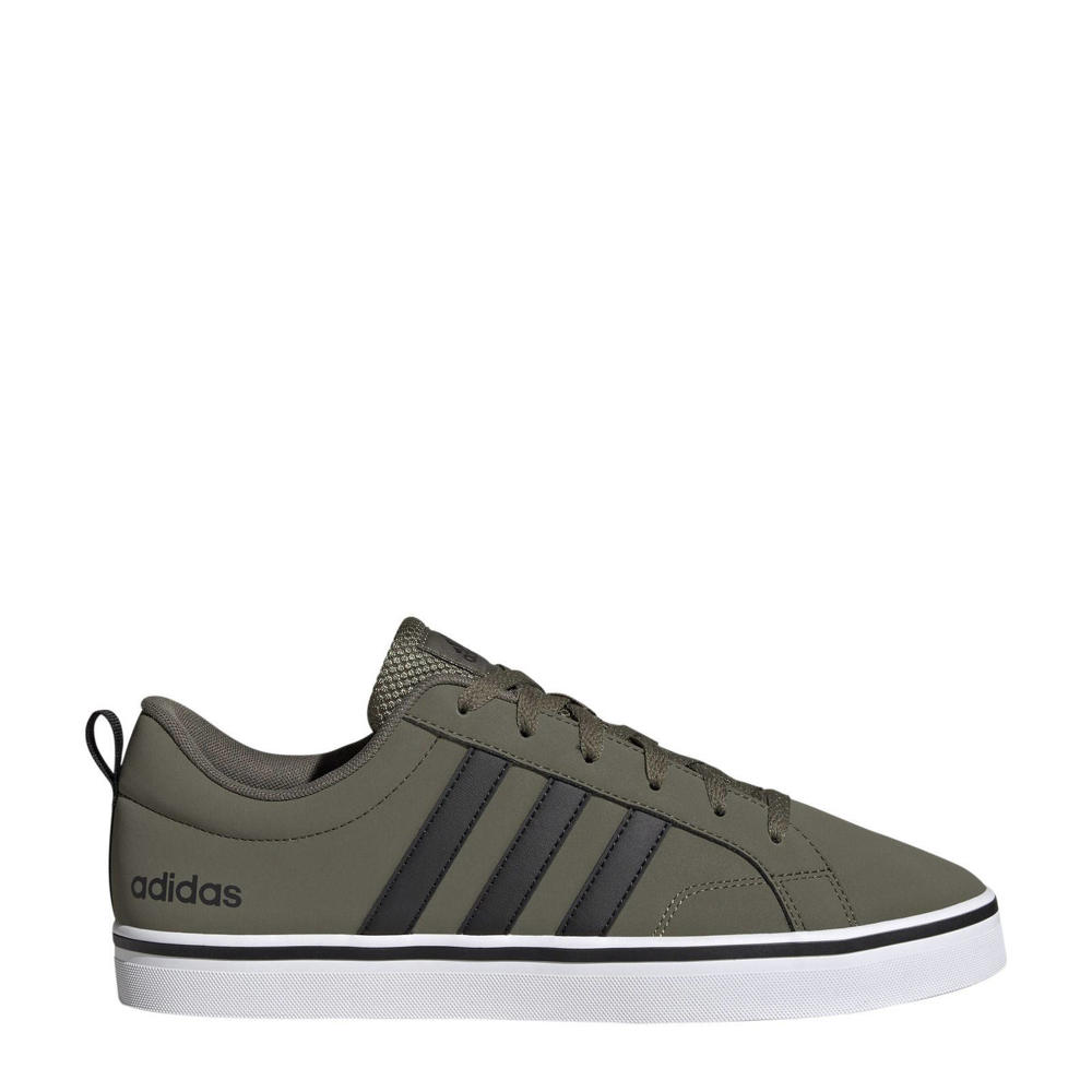 Olijfgroene heren adidas Sportswear VS Pace 2.0 sneakers van imitatieleer/voering: textiel met veters