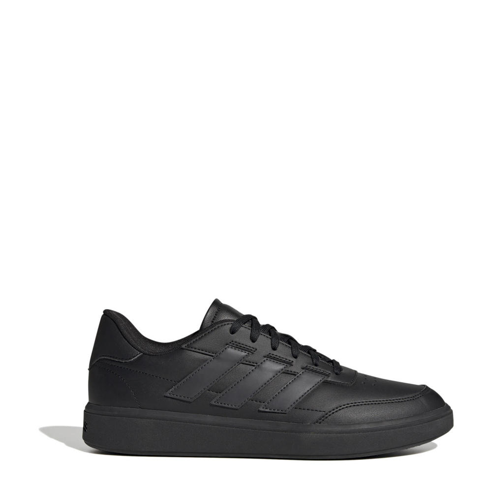 Zwart en antraciete heren adidas Sportswear Courtblock sneakers van imitatieleer/voering: mesh/voetbed: eva met veters