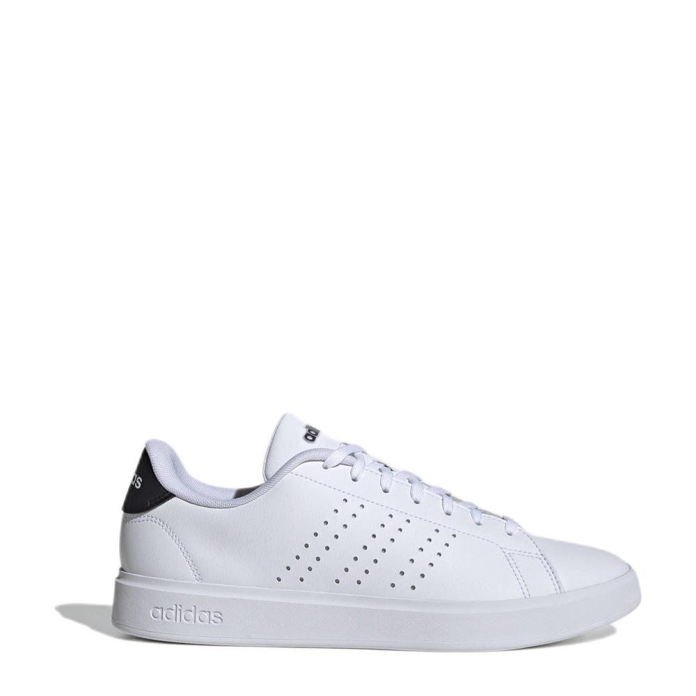 Wit en zwarte heren adidas Sportswear Advantage 2.0 sneakers van imitatieleer/voering: mesh/voetbed: eva met veters
