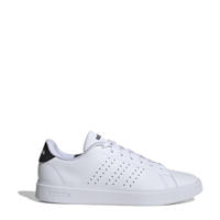 thumbnail: Wit en zwarte heren adidas Sportswear Advantage 2.0 sneakers van imitatieleer/voering: mesh/voetbed: eva met veters