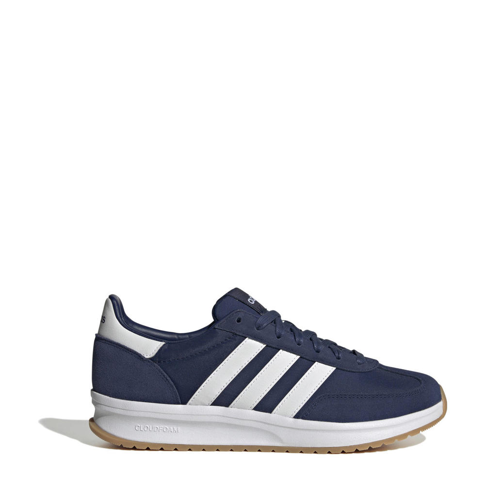Donkerblauw en witte heren adidas Sportswear Run 70s 2.0 sneakers van mesh-suède/voering: mesh/voetbed: eva met veters