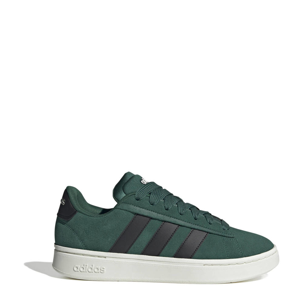 Groene unisex adidas Sportswear Grand Court Alpha sneakers van imitatie suede/voering: mesh/voetbed: eva met veters
