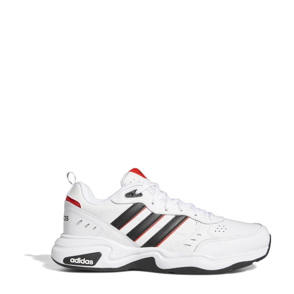 Wit, zwart en rode heren adidas Sportswear Strutter sneakers van leer/voering: mesh/voetbed: eva met veters