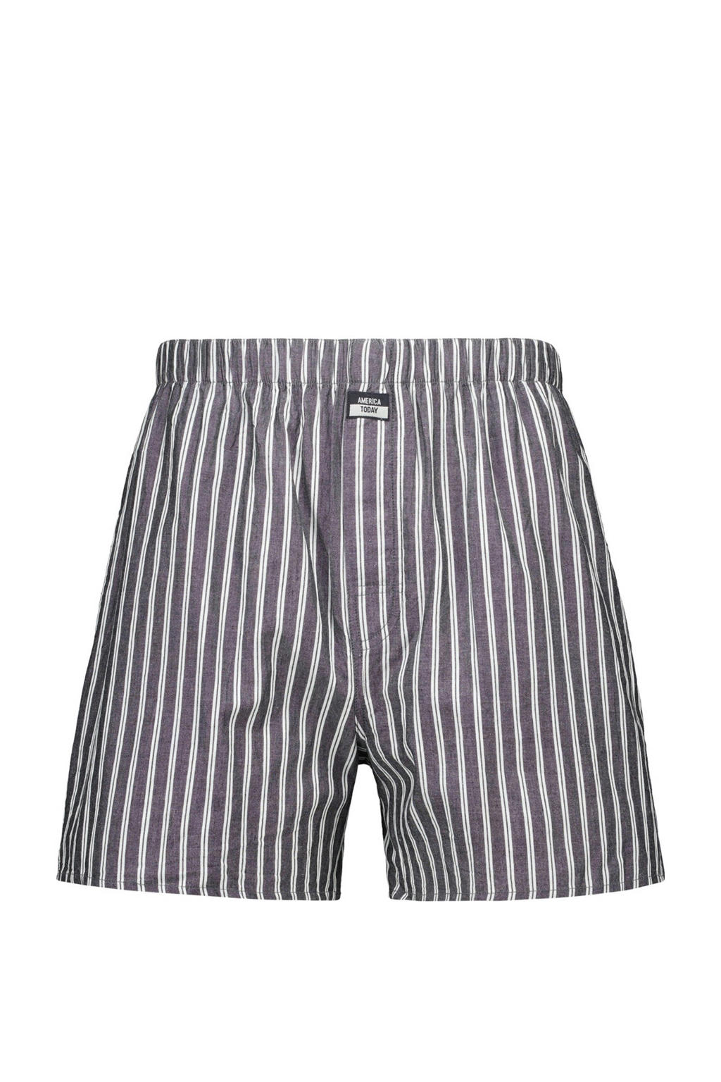 America Today wijde boxershort Thomas zwart/wit