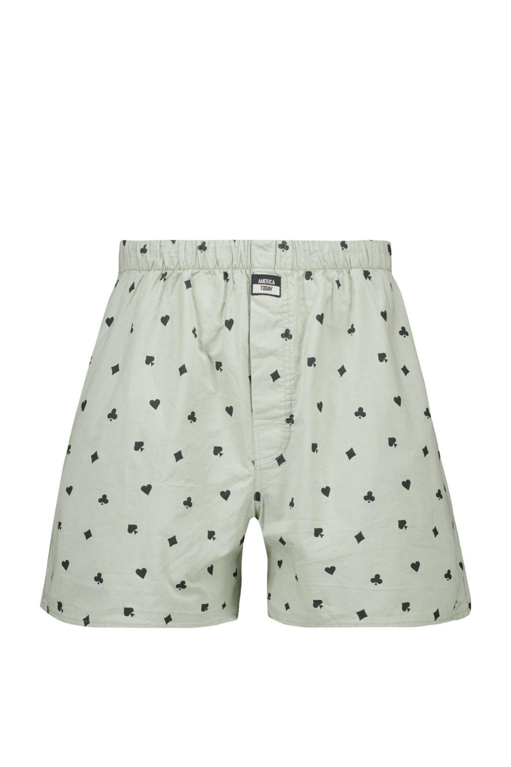 America Today wijde boxershort Thomas lichtgroen