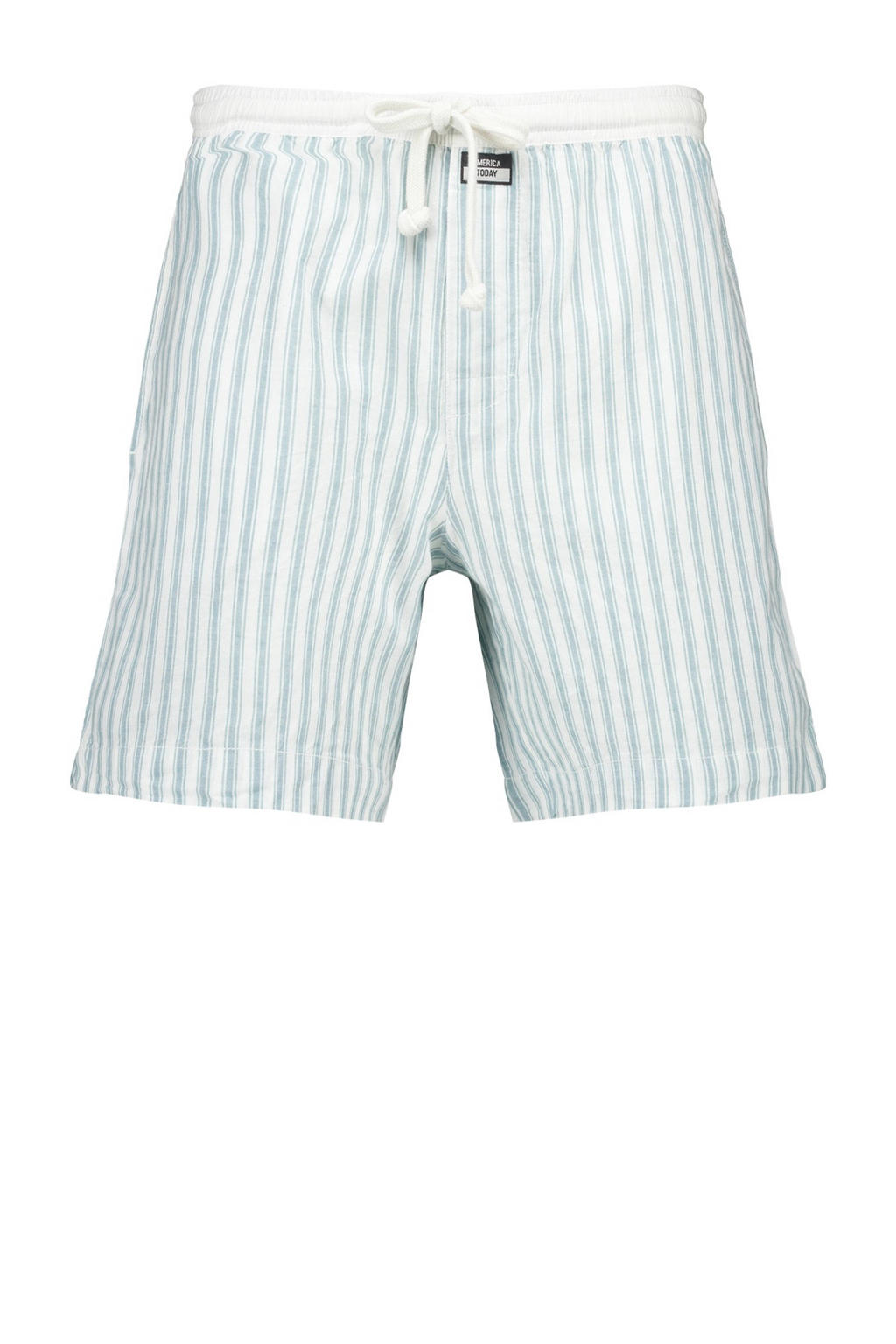 America Today pyjamahort Lennon wit/groen