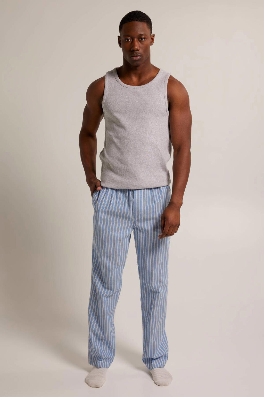 America Today tanktop Billy lichtgrijs