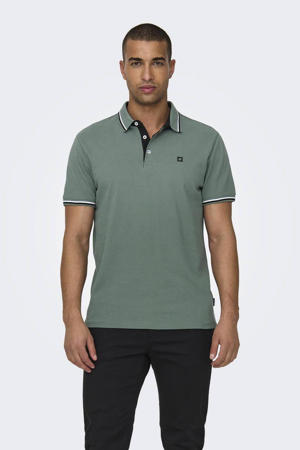 slim fit polo ONSFLETCHER dark forest
