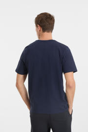 thumbnail: anytime T-shirt met printopdruk donkerblauw