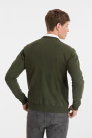 thumbnail: anytime trui met V-hals khaki