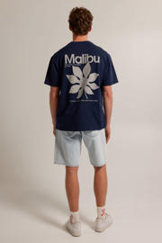 thumbnail: America Today T-shirt Eben met backprint donkerblauw