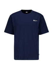 thumbnail: America Today T-shirt Eben met backprint donkerblauw