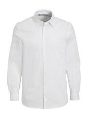 thumbnail: anytime slim fit poplin overhemd wit