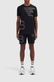 thumbnail: Ballin regular fit short met printopdruk zwart
