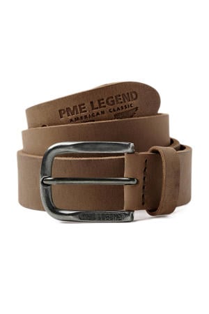 leren riem beige