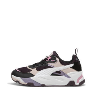 Trinity  sneakers aubergine/wit/zwart