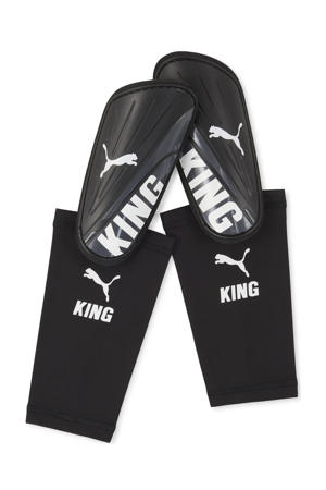Junior  scheenbeschermers King  Sleeve zwart/wit