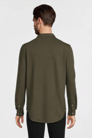 thumbnail: anytime piqué longsleeve overhemd khaki