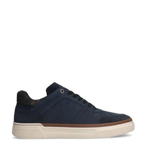   nubuck sneakers donkerblauw