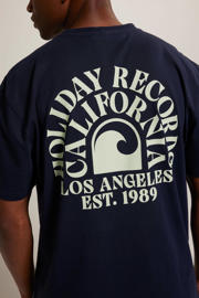 thumbnail: America Today T-shirt Eden met backprint dark blue