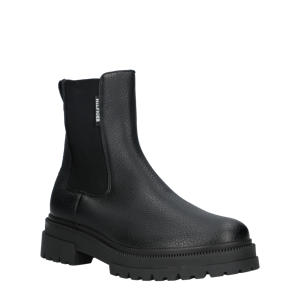   leren chelsea boots zwart
