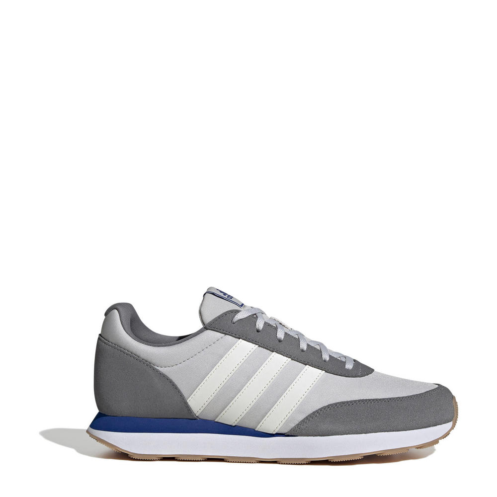 Grijs en witte heren adidas Sportswear Run 60s 3.0 sneakers van mesh-imitatiesuã¨de/voering: mesh/voetbed: eva met veters