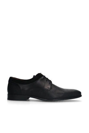   leren veterschoenen zwart