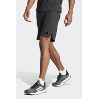 thumbnail: Zwarte heren adidas Sportswear Senior sportshort van polyester met regular fit, regular waist en effen