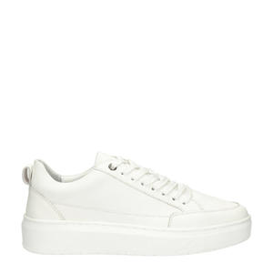   leren sneakers wit