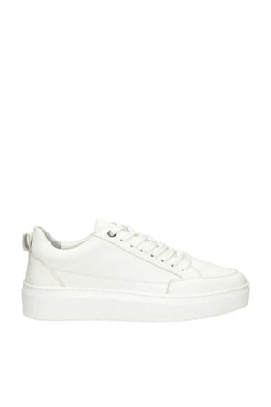   leren sneakers wit