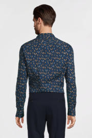 thumbnail: A fish named Fred overhemd met all over print blauw
