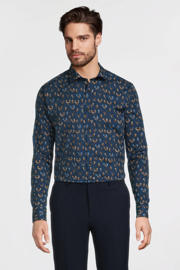 thumbnail: A fish named Fred overhemd met all over print blauw