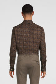thumbnail: A fish named Fred regular fit overhemd met all over print bruin