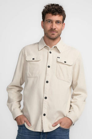 corduroy overshirt ecru