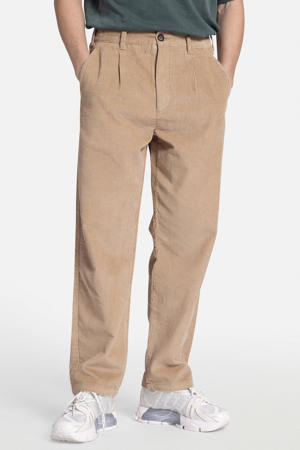corduroy loose fit broek RRJohn travertine