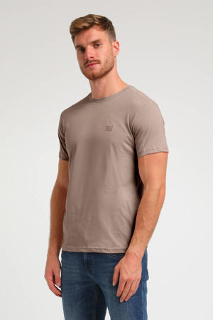 regular fit T-shirt taupe