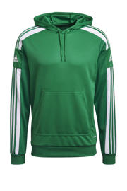 thumbnail: Groene heren adidas Performance Senior sporthoodie Squadra 21 van polyester met lange mouwen en capuchon