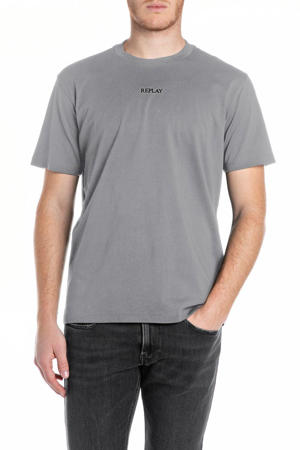 T-shirt met logo grijs